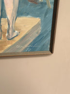 “Female Model in the Studio” by Olle C – Dated 1977