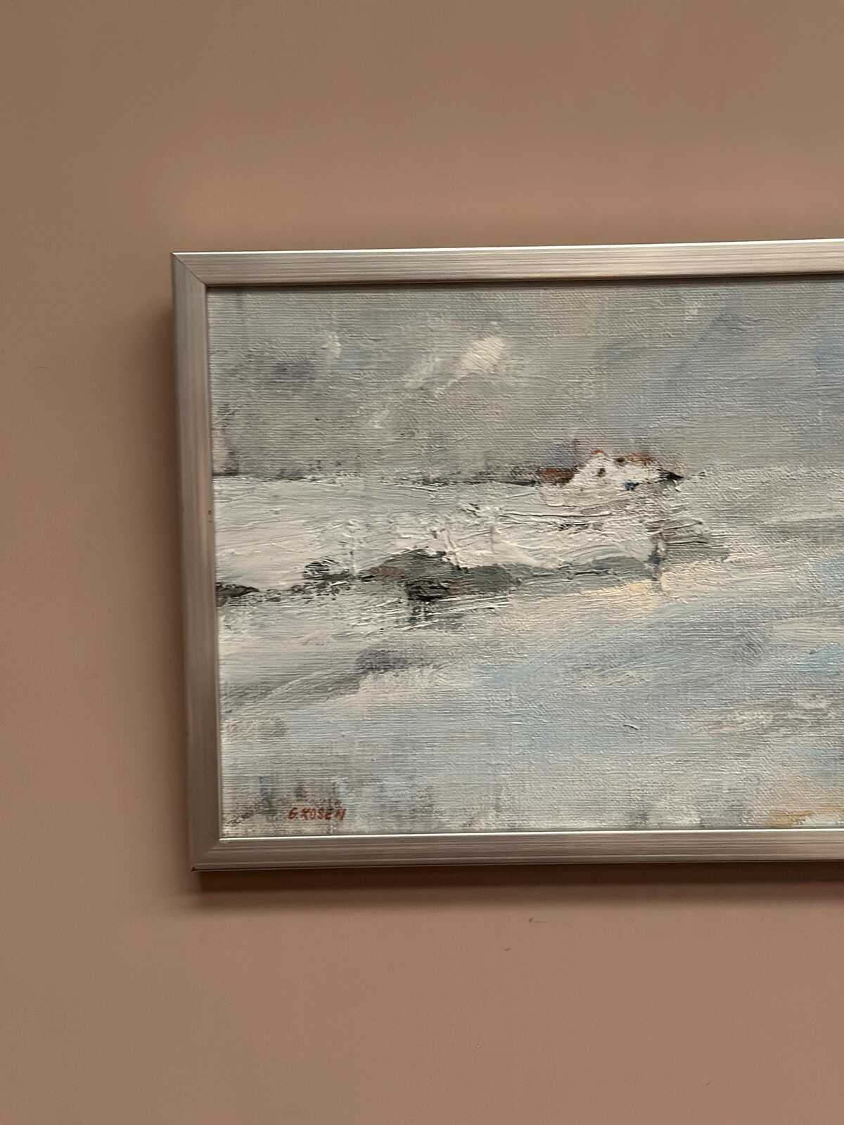 “Sea Motif with House” by G. Rosén