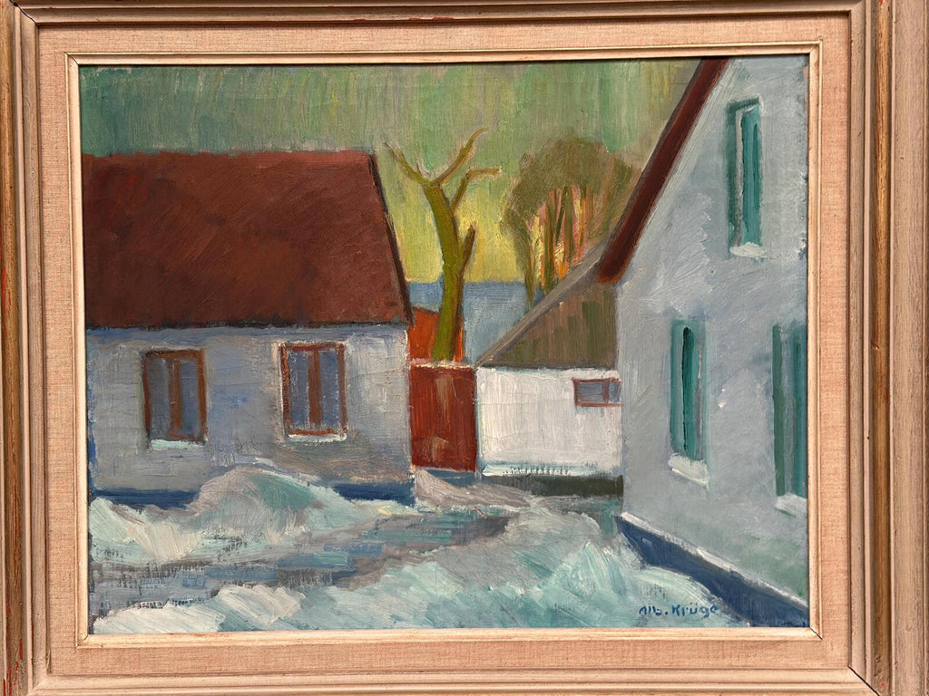 “Vinter Kväll Viks” by Albert Krüger (1885–1965)