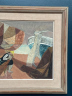 “Figure with Boats” by Nils Öst (1908–1982)