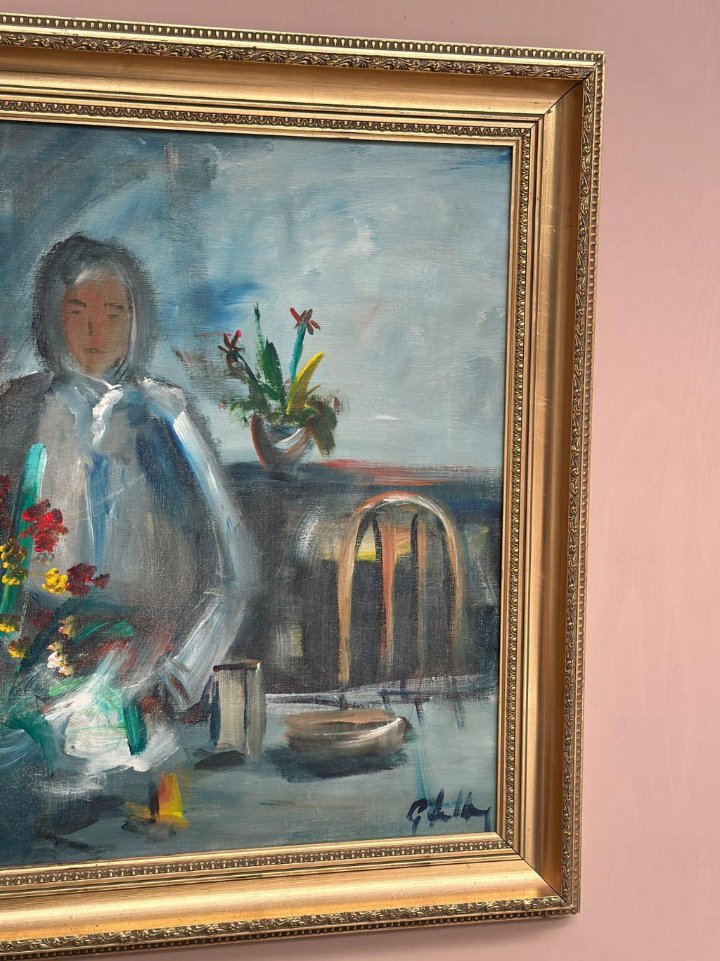 “Interior with Girl” by Göte Lundberg