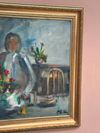 “Interior with Girl” by Göte Lundberg