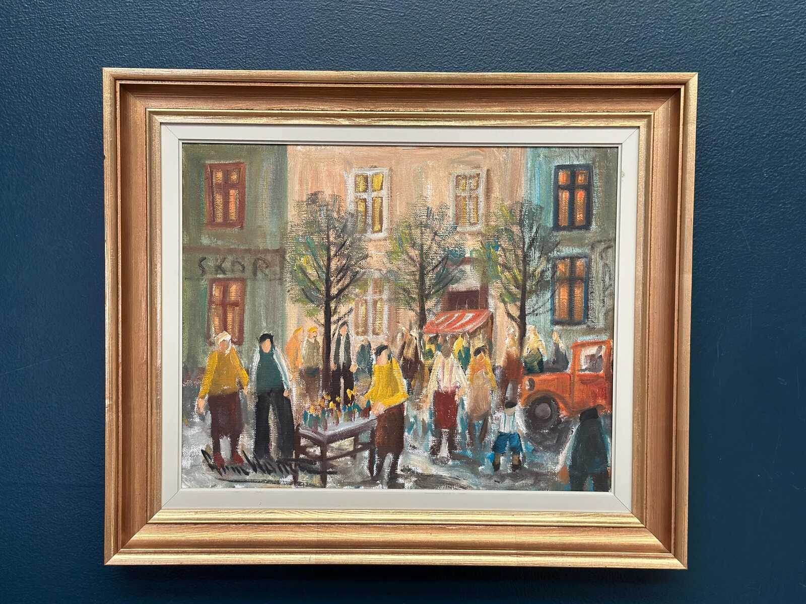 “Market Scene” by Arne Wallsten