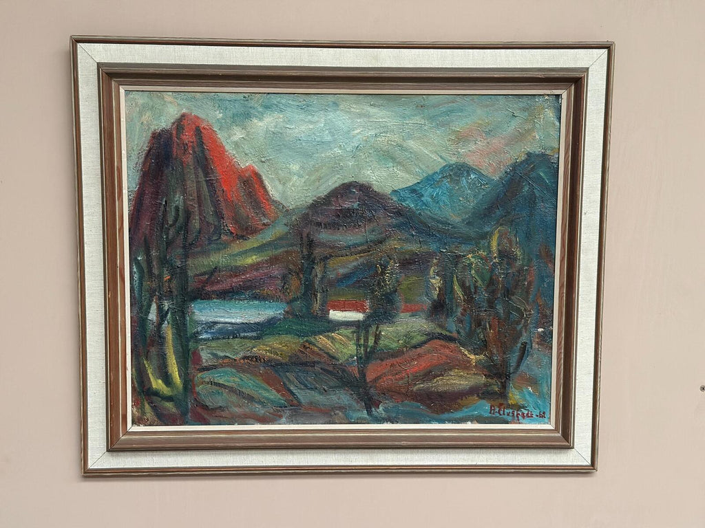 “Hut Between Hills” by B. Elvsfedt