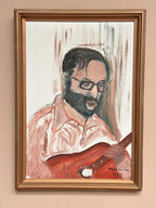 “Musician with Guitar” by Karin Larsson