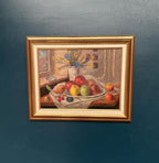 “Still Life with Vase and Fruits” by Christian Rhode