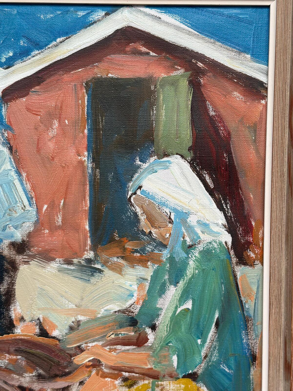 “Figures at the Fish Shed” by Svend Nielsen