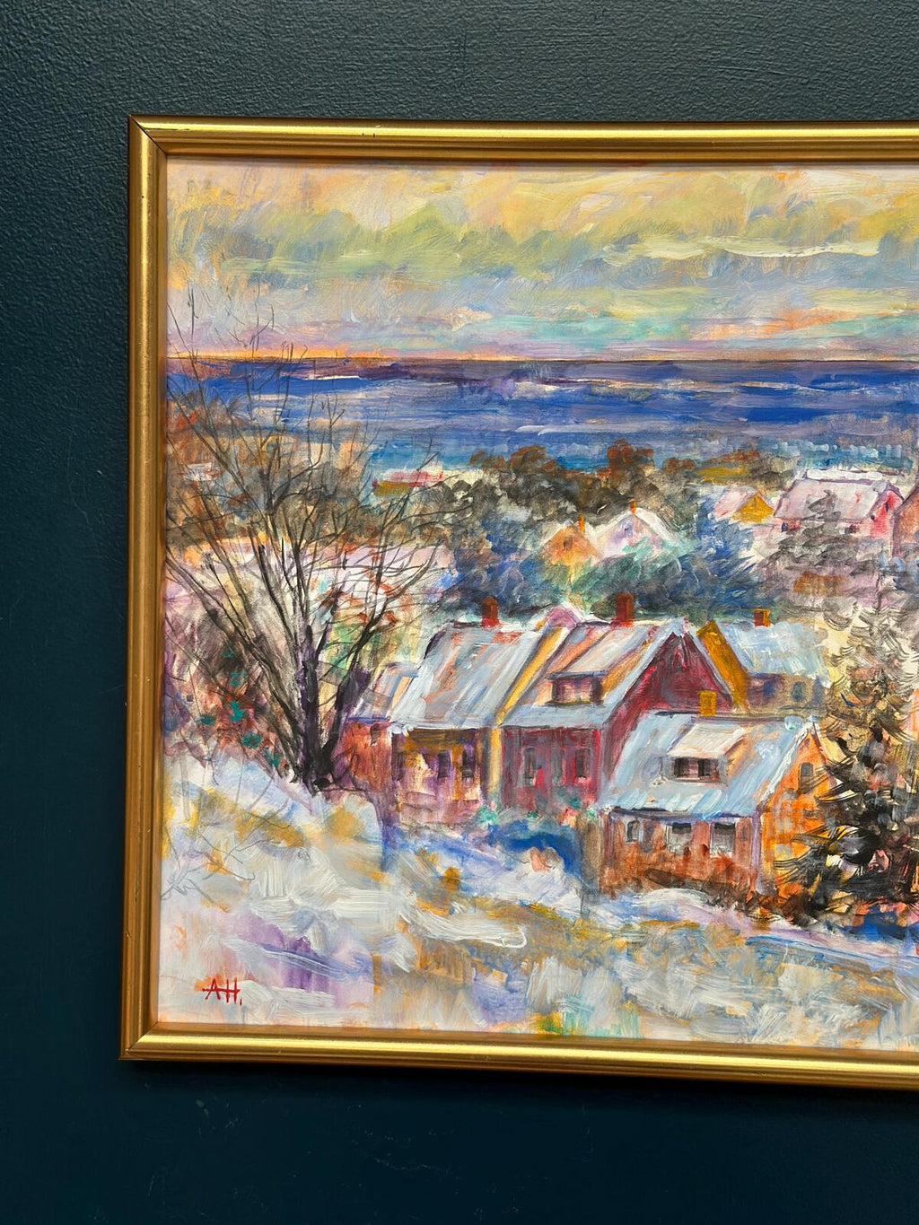 “Snow‑Covered Coastline” by Alex Hansen