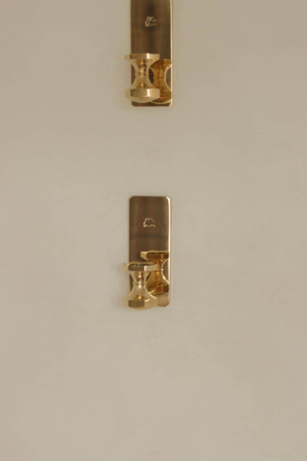 Pair Of Swedish Brass Sconces By GUSUM 1991