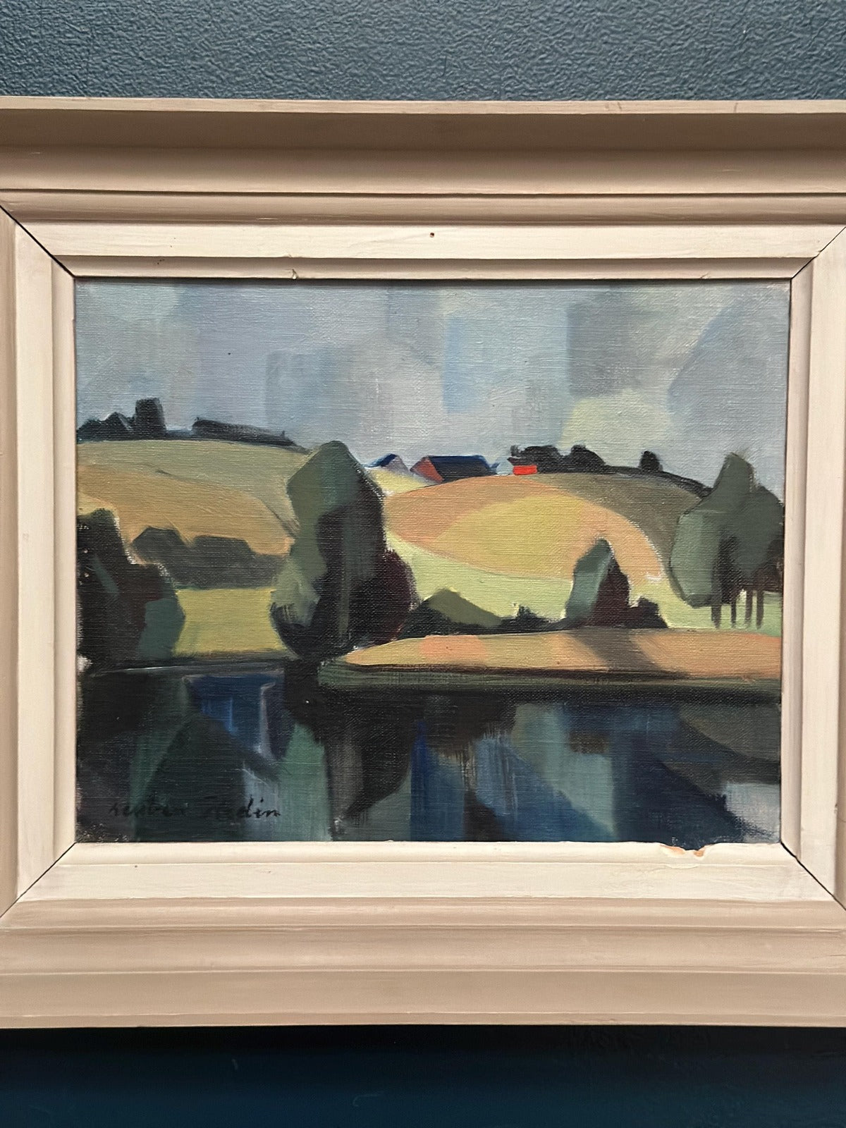 “Landscape with Huts” by Ruben Hedin