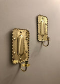 Pair of Mid-Century Swedish Brass Sconces by A. Eriksson Linberg