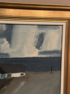 “Coastal Motif with Houses” by Egon Møldrup