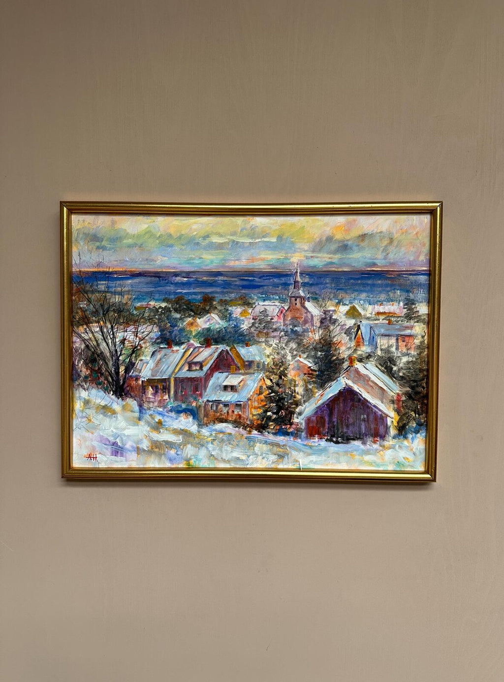 “Snow‑Covered Coastline” by Alex Hansen