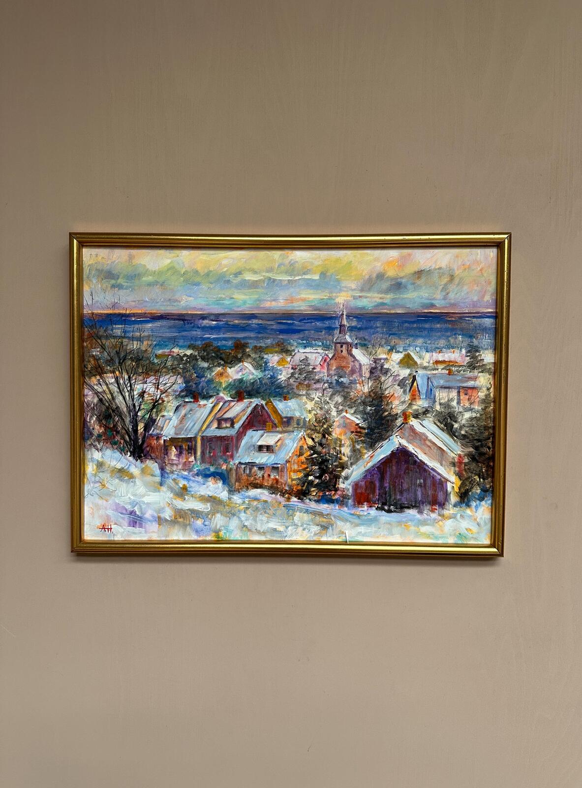“Snow‑Covered Coastline” by Alex Hansen