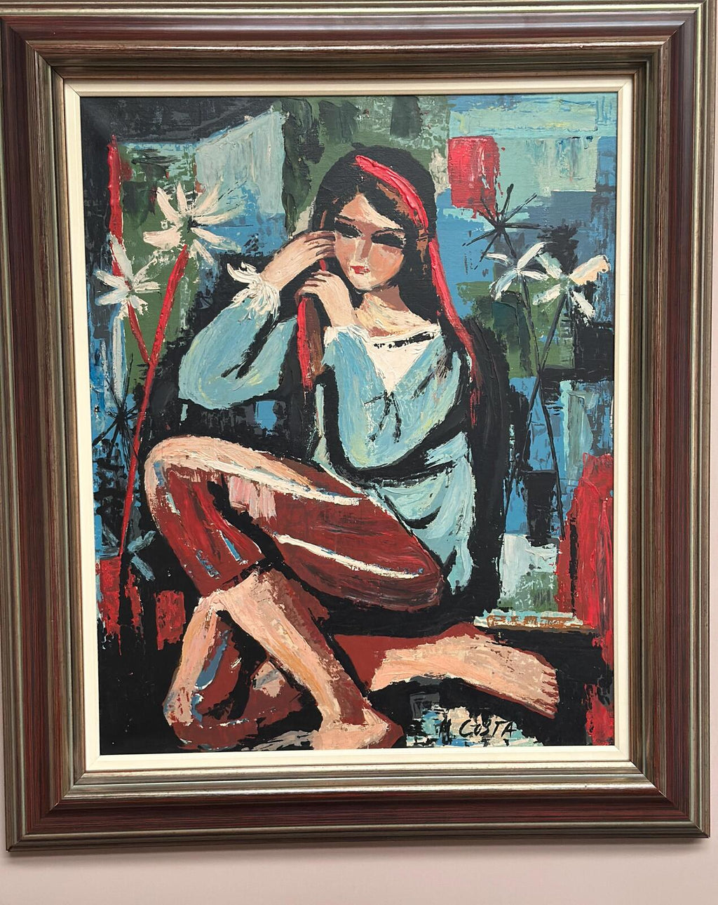 “Portrait of a Young Lady” by M. Costa