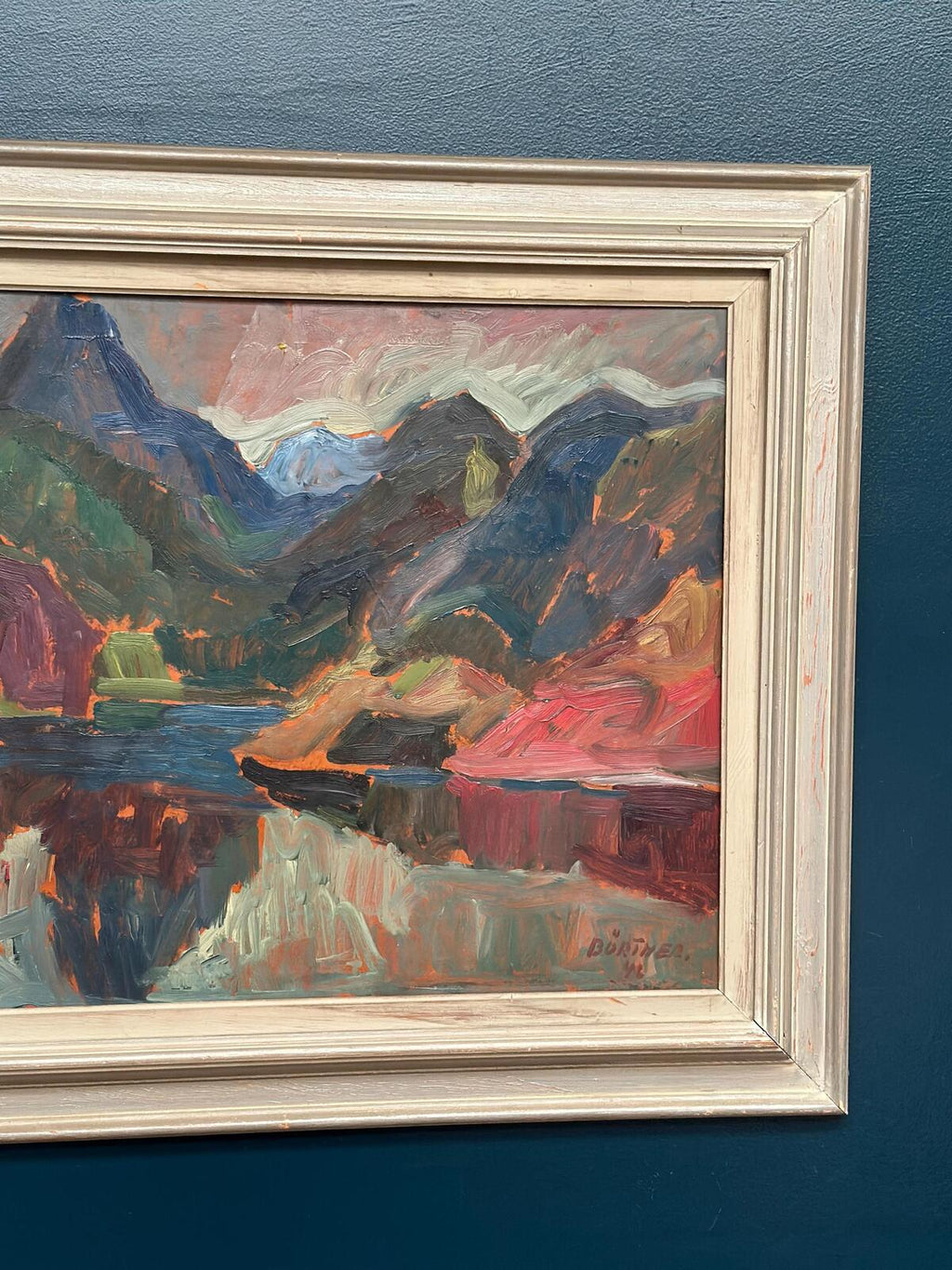 “Färgstarkt landskap” by Gustaf Börtner 1946