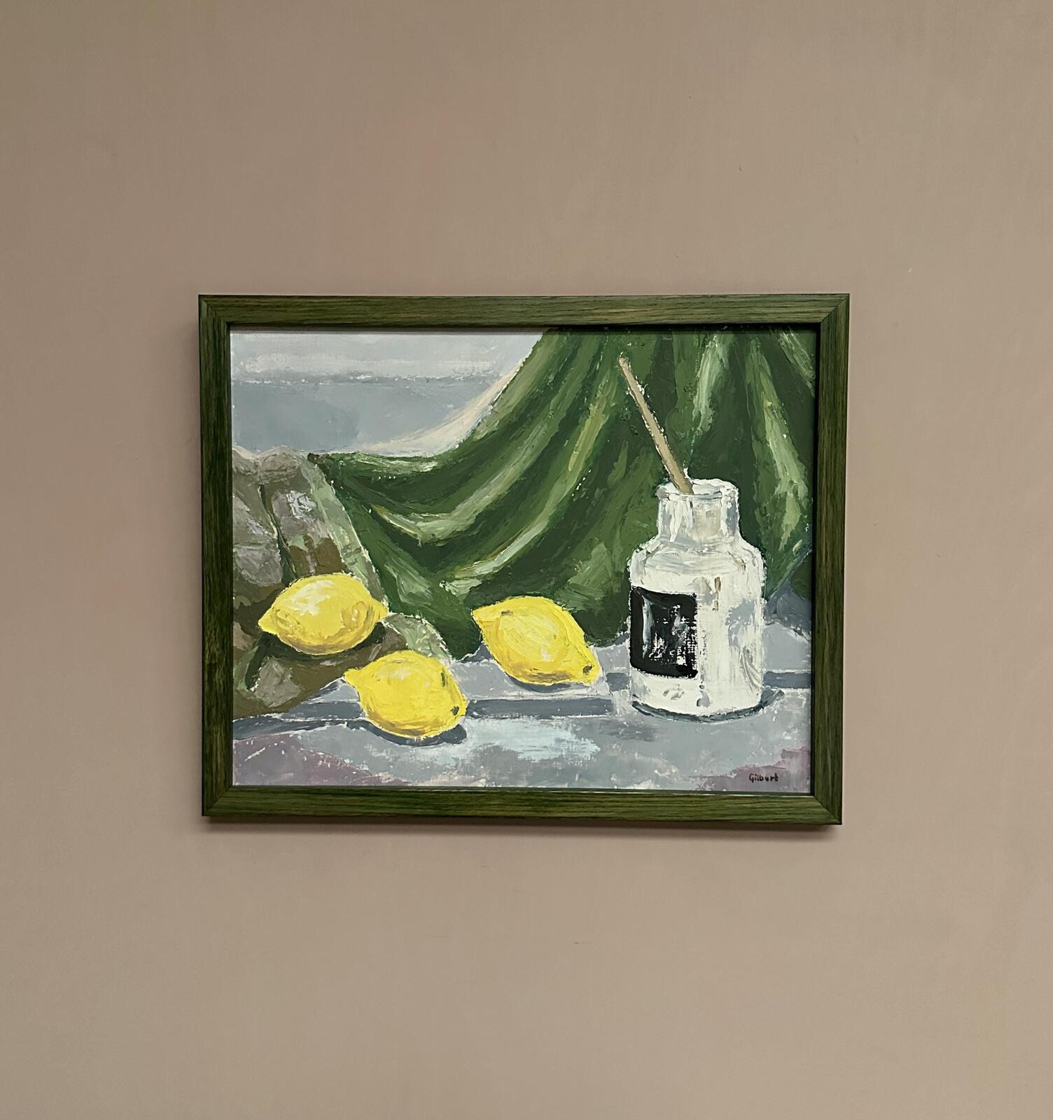 “Still Life with Lemons and Inkpot” by Gilber