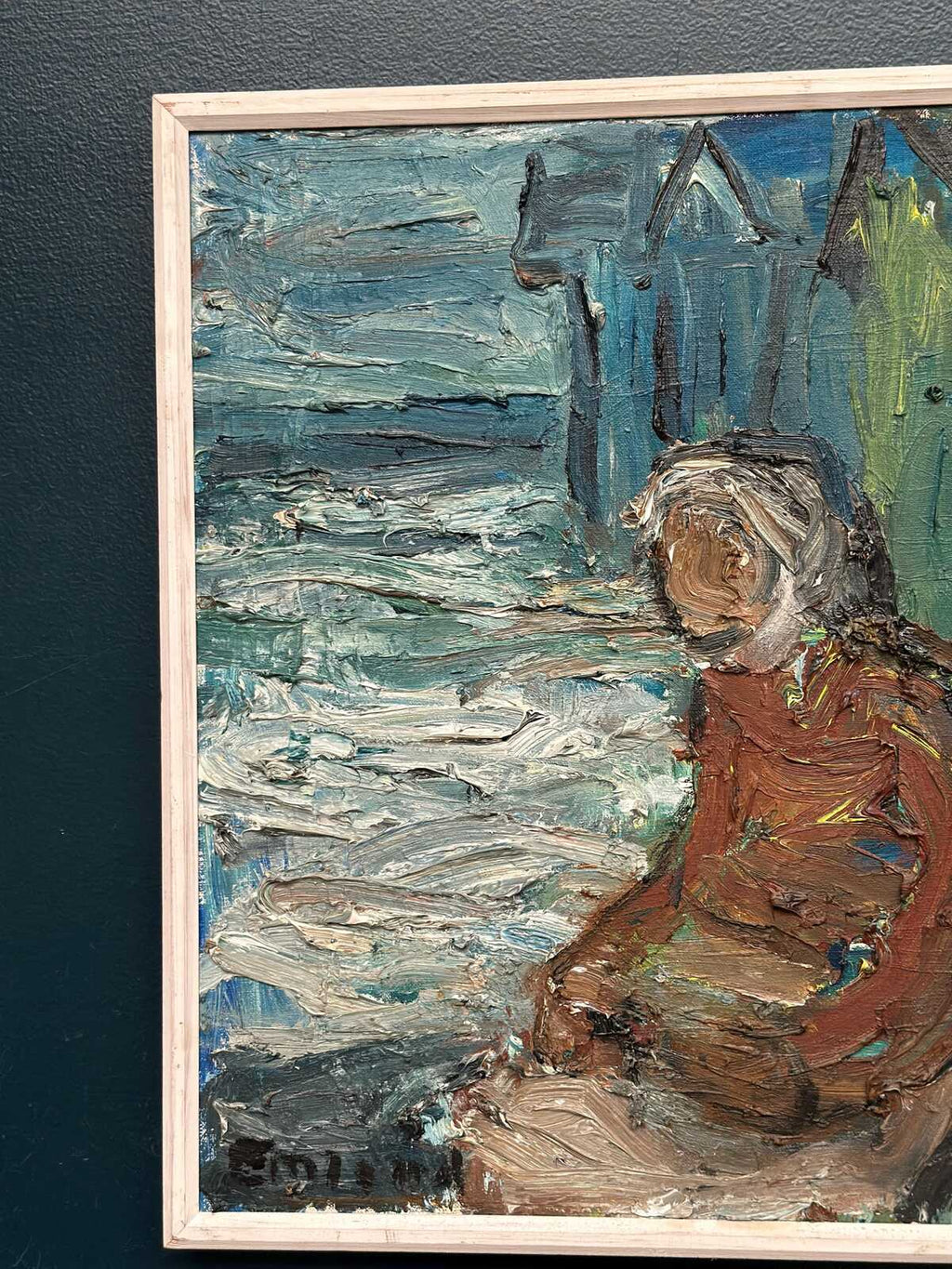 “Figure by the Harbor” by Einar Emland