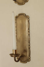 Pair Of Mid Century Style Swedish Brass Sconces by Scandia