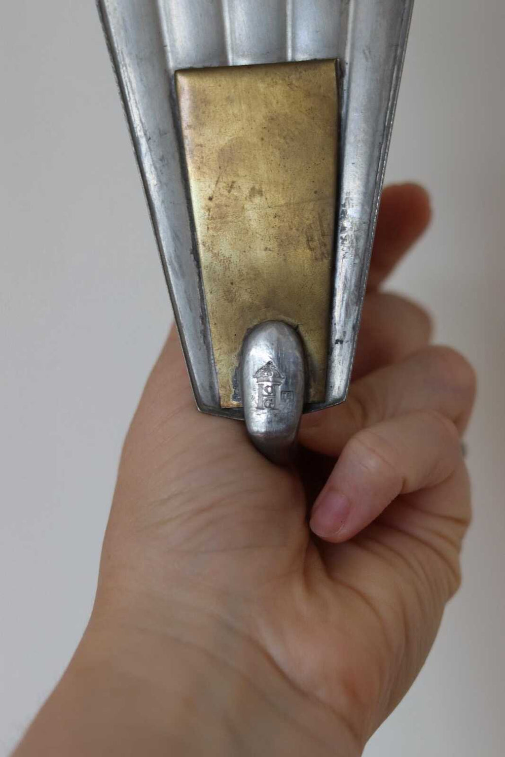 1930's Pair Of Mid Century Swedish Grace Style Pewter Sconces by C.G. Hallberg, Stockholm