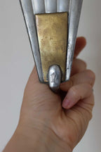 1930's Pair Of Mid Century Swedish Grace Style Pewter Sconces by C.G. Hallberg, Stockholm