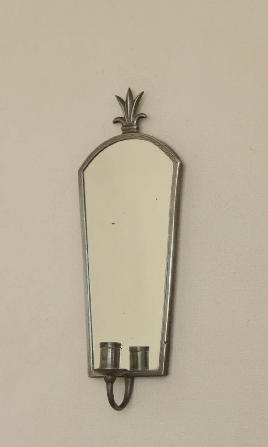 1926's Pair of Early Century Swedish Grace style sconces by  Nils Erik NORDSTRÖMS TENNVERKSTAD
