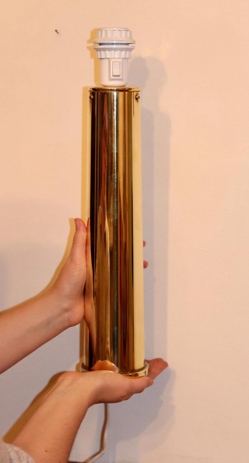 1980's Large Brass Table Lamp by IKEA