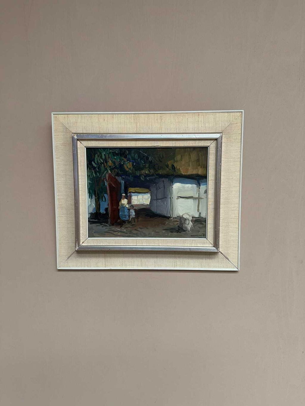 “Villagers in Courtyard” by Axel Hamborn