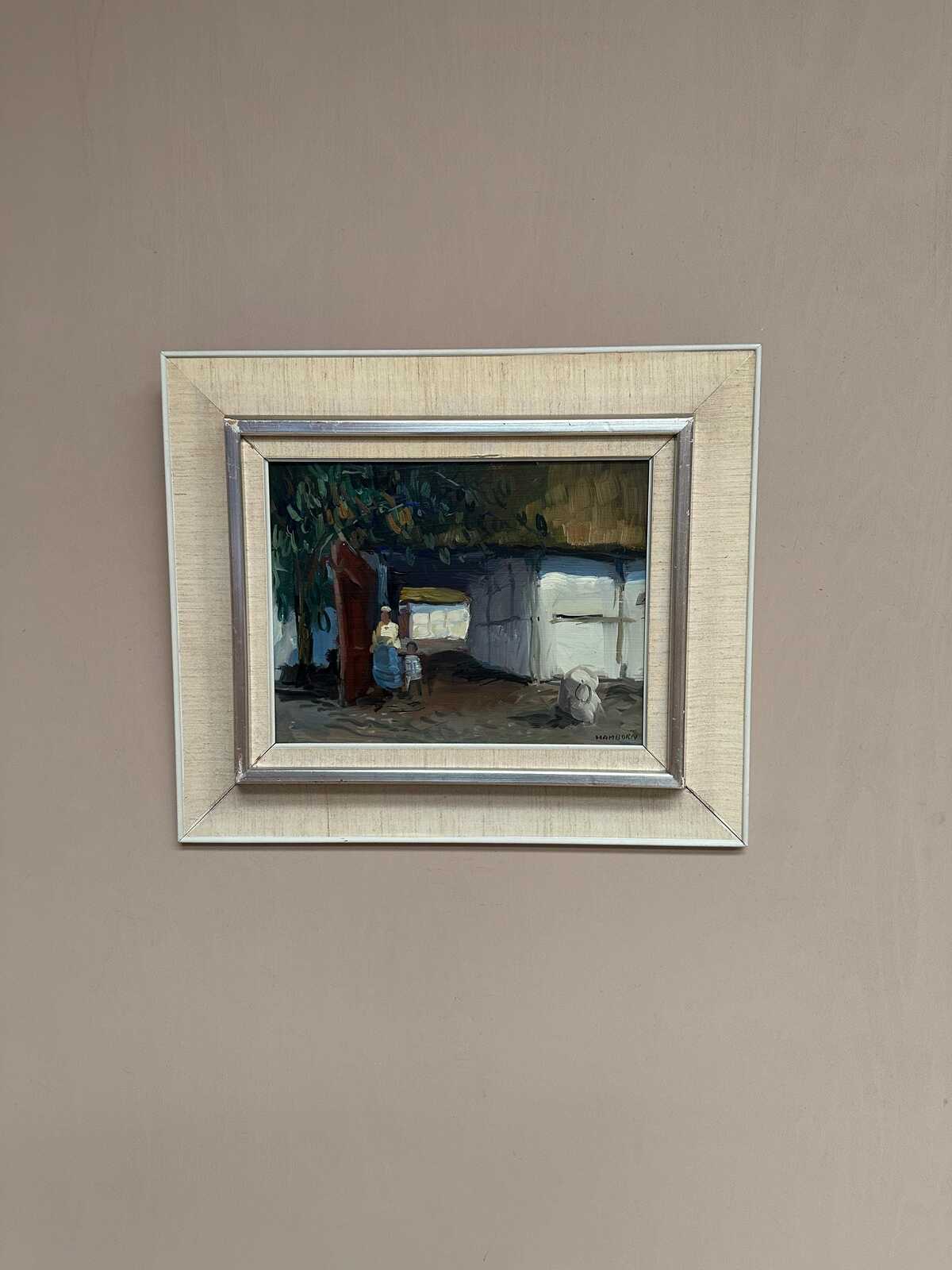 “Villagers in Courtyard” by Axel Hamborn