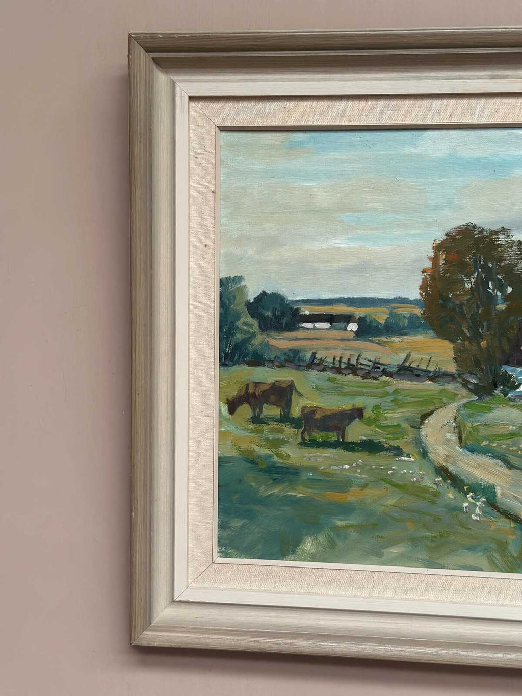 “Farms with Grazing Cows” by Hjalmar Lindblom
