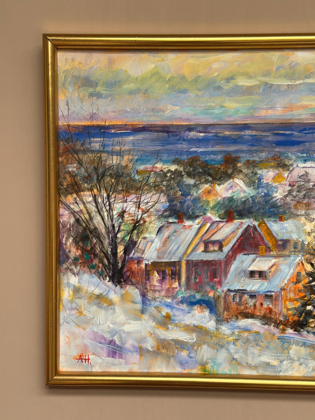 “Snow‑Covered Coastline” by Alex Hansen