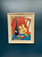 “Still Life with Guitar and Wine Bottle”