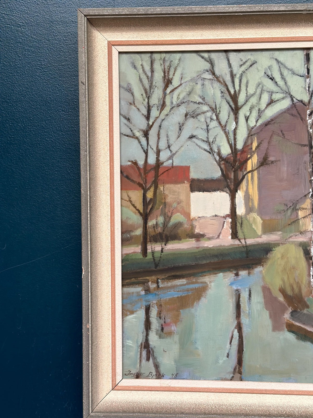 “Landscape with Trees & Buildings” by Ingvar Björk