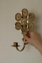 Pair of Mid-Century Sweden Brass Sconces By Kee Mora