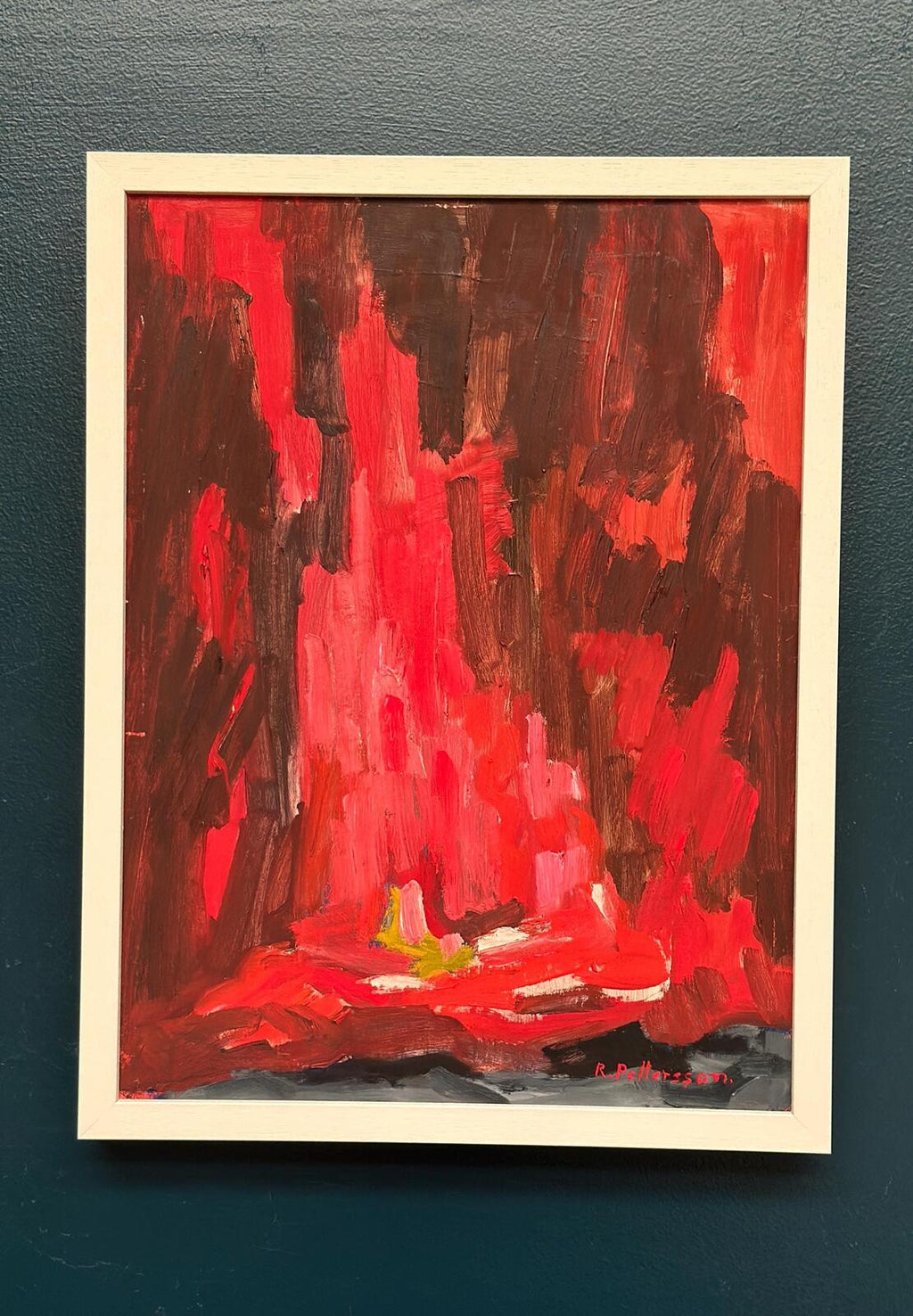 “Abstract Composition in Red” by Rune Pettersson