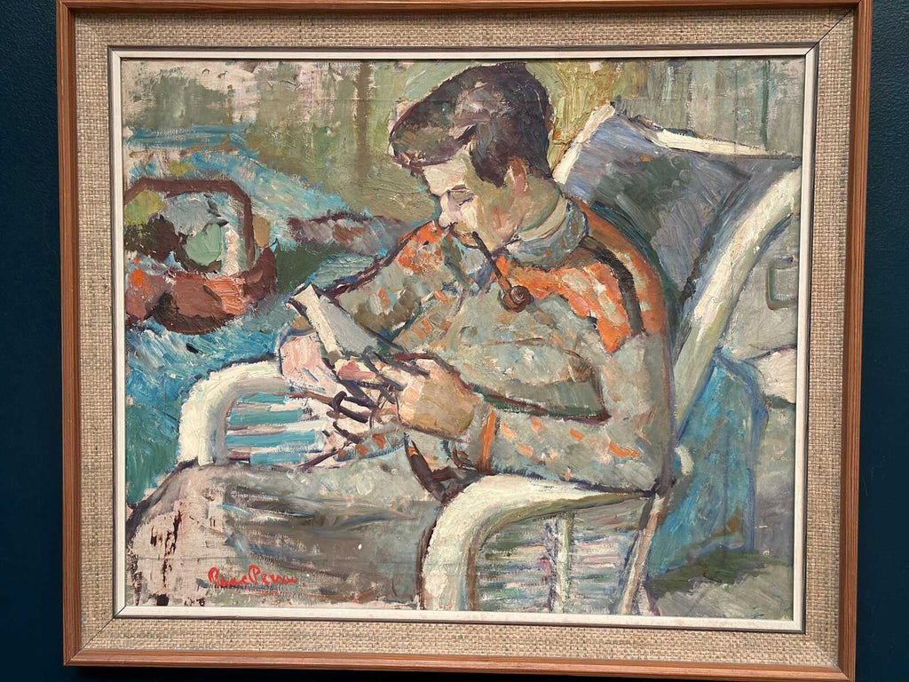 “Man Reading Book” by Rune Person