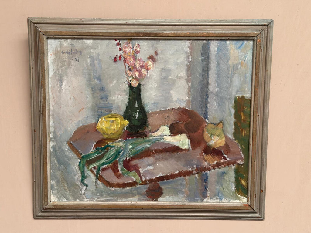 “Vase and Vegetables” by Arne Kilsby