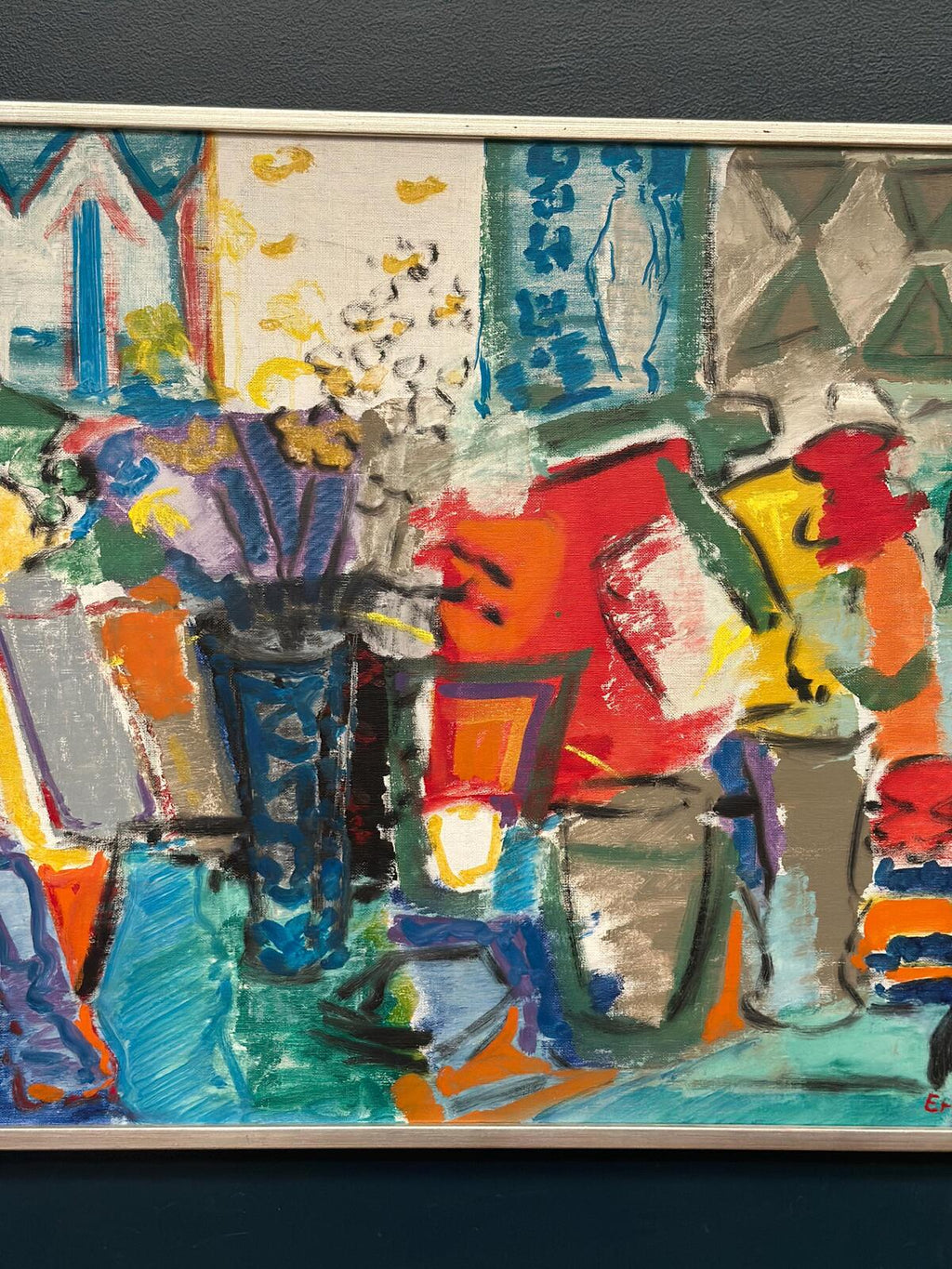 “Still Life with Flowers” by Eric With (1916–2000)