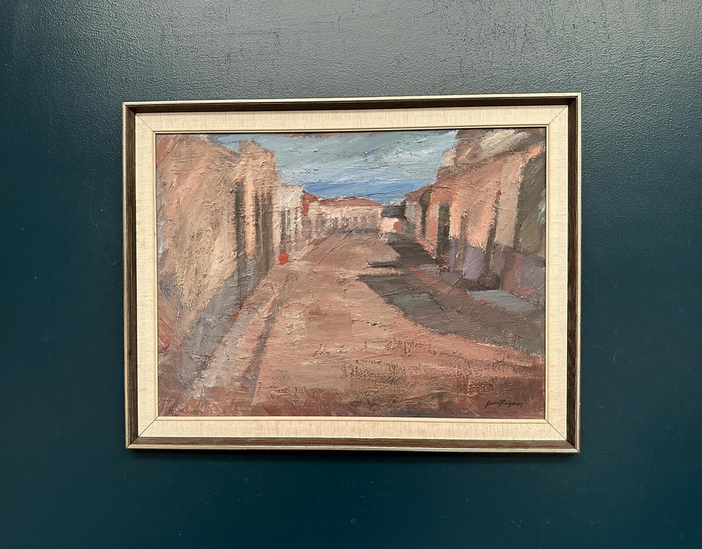 “Bygata med hus, Spanien” by Jean Ragnar