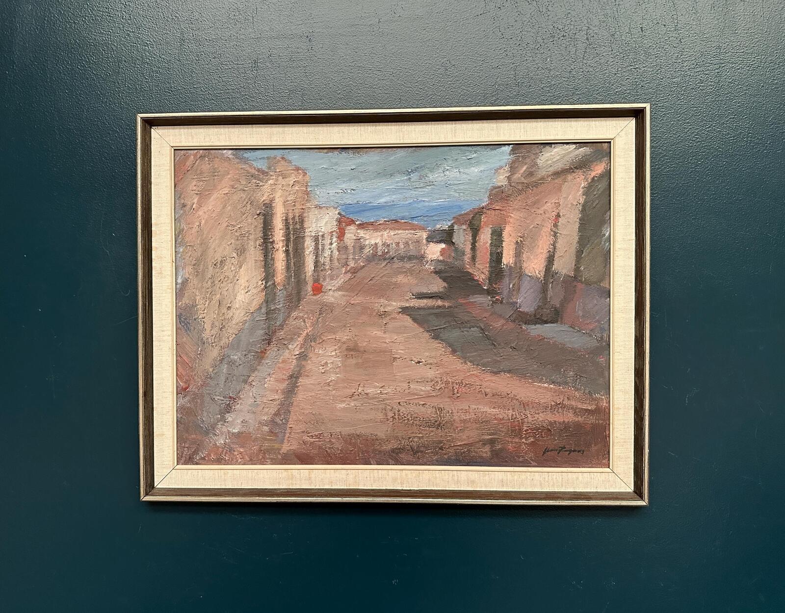 “Bygata med hus, Spanien” by Jean Ragnar