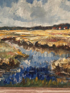 “Marsklandskap från Ribe” by Niels Mandrup Bruun (1918–1993)