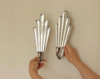 1930's Pair Of Mid Century Swedish Grace Style Pewter Sconces by C.G. Hallberg, Stockholm