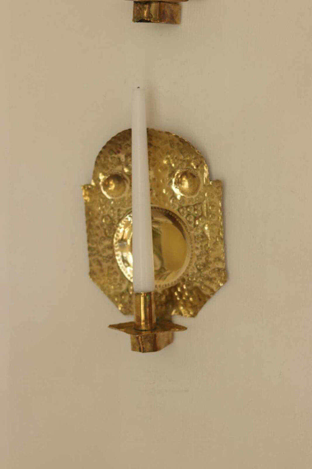 Pair Of Mid Century Swedish Brass Sconces