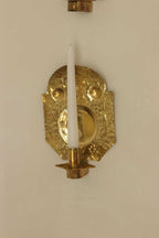 Pair Of Mid Century Swedish Brass Sconces