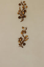 Pair of Mid-Century Italian Gilded Metal Sconces