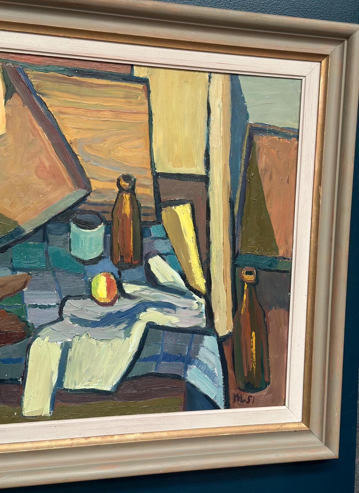 “Still Life with Jug and Bottles” by Martin Lindberg