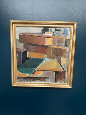 “Cubist Rooftops” by Gustav Adolf Johansson