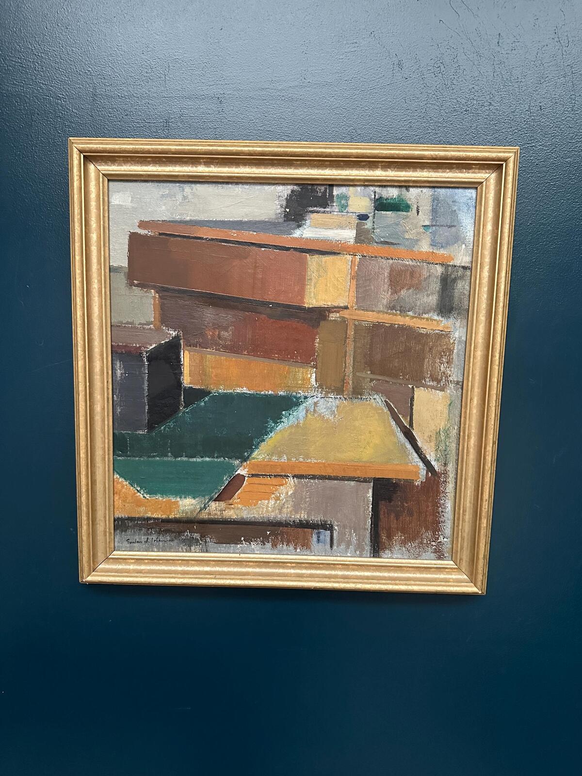 “Cubist Rooftops” by Gustav Adolf Johansson