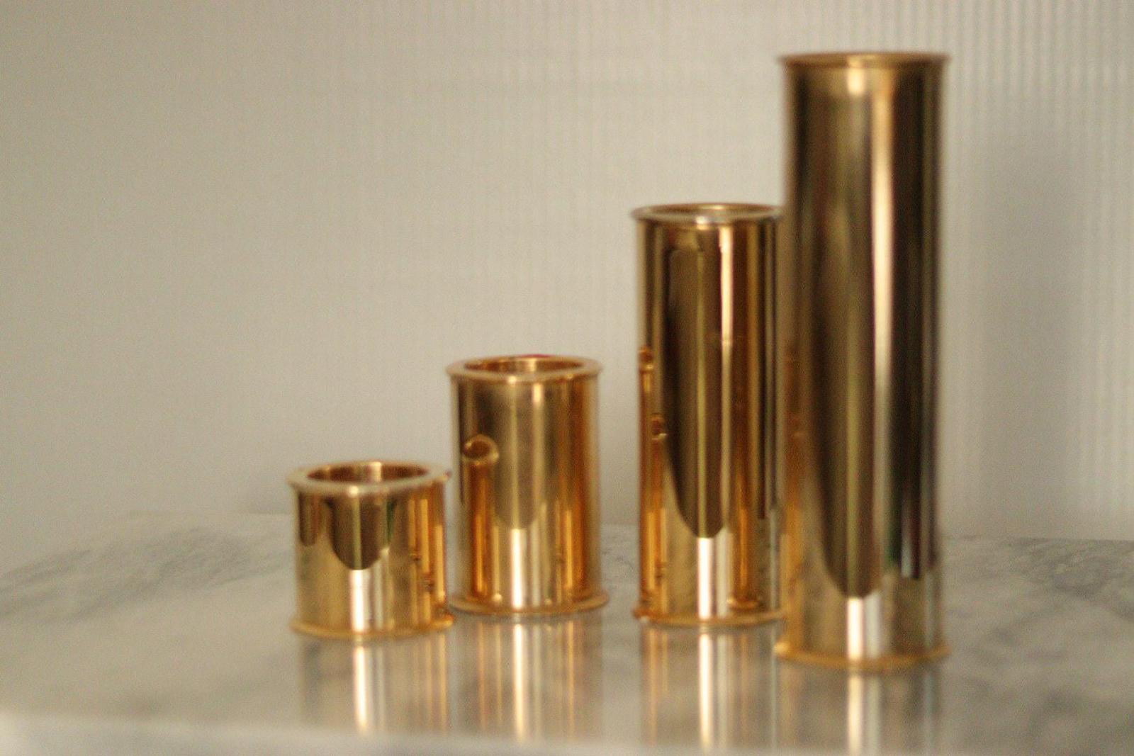 Set of vintage 24K gold‑plated pieces by Scandia