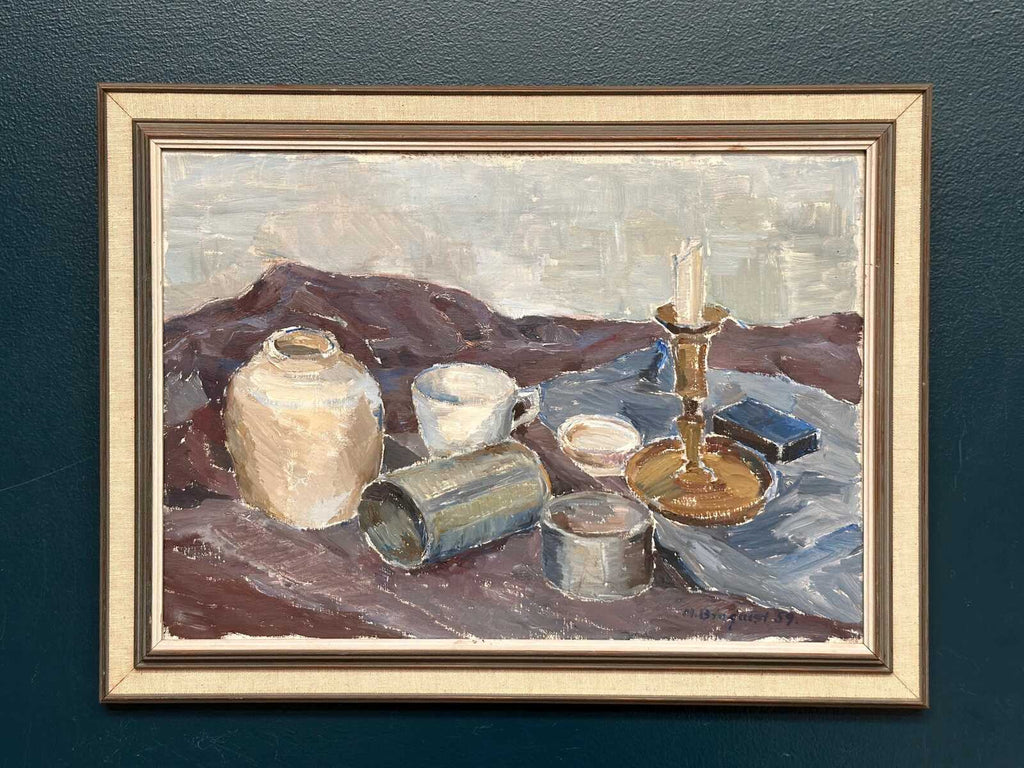 “Still Life with Candlestick” by M. Broquist